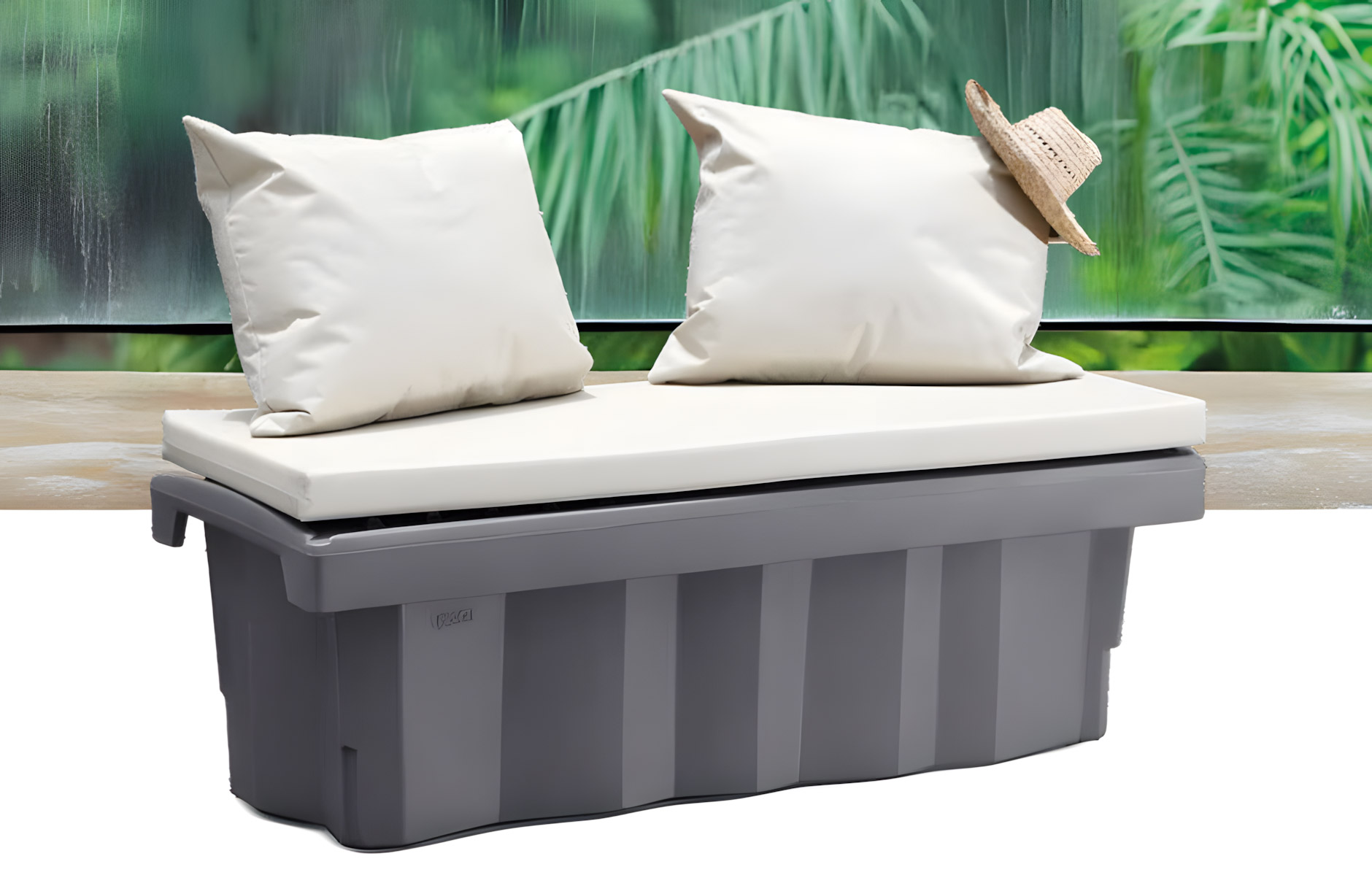 Citerne Banco : un banc, une réserve d'eau, pour ne jamais manquer